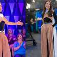 Rebeca Abravanel usa exatamente o mesmo look de Patricia, sua irmã