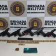 Cinco presos em Porto Alegre com armas de guerra após fuga e troca de tiros