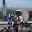 Fifa leva Palmer e Dembélé ao alto de NY para recriar foto histórica antes da final do Mundial