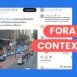 Posts usam imagem de chegada de manifestantes a ato da esquerda para passar ideia de adesão baixa
