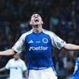 Villalba comemora com emoção o primeiro gol com a camisa do Cruzeiro: "Jamais vou esquecer"