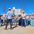 Alunos visitam obra do Residencial Central Park, em Curvelo
