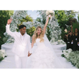 Casamento ao ar livre, vestido de noiva com volume e mais: Endrick e Gabriely revelam união religiosa e mostram fotos inéditas