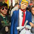 Com Bolsonaro fantasiado de presidiário, comerciantes da 25 de março protestam contra Trump