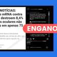 Estudo não afirma que vacina contra covid causa danos oculares