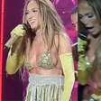 Saia de Jennifer Lopez cai durante show na Polônia