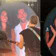 Messi aparece na 'kiss cam' com a esposa e é ovacionado em show do Coldplay