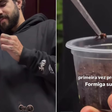 Caio Castro experimenta 'formiga suada' com a namorada
