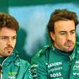 F1: Alonso está fora do TL1 na Hungria por lesão nas costas; brasileiro Felipe Drugovich participa da sessão ao lado de Lance Stroll