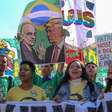 Brasileiros protestam contra o tarifaço de Trump em frente ao Consulado dos EUA em SP; veja imagens
