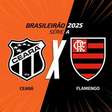 Ceará x Flamengo, AO VIVO, Com a Voz do Esporte, às 17h