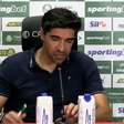 Abel dá resposta atravessada a repórter e deixa coletiva do Palmeiras