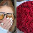 Hmm! Virginia faz confissão após receber buquê de flores em viagem: 'Sigo apaixonada'