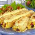 Panqueca com creme de milho e bacon: fácil e super gostosa