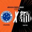 Cruzeiro x Santos: onde assistir, escalações e arbitragem
