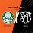 Palmeiras x Ceará: onde assistir, escalações e arbitragem