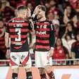 Comemoração 'handshake' entre zagueiros chama atenção na vitória do Flamengo