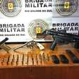 Trio armado com submetralhadora é preso em carro roubado após fuga alucinante em Porto Alegre