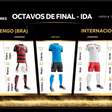 Flamengo x Internacional: Conmebol define uniformes para o confronto