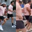 Bell Marques passa mal durante corrida em Fortaleza e precisa ser amparado: 'Estômago ficou ruim'; veja vídeo