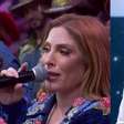 Manu Bahtidão tem crise de choro no Domingão e fala sobre mãe falecida: 'Esperança de reencontrar'