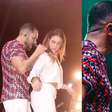 Clima quente! De barriga de fora, Paolla Oliveira dança e protagoniza troca de carícias com Diogo Nogueira no palco