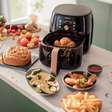 Ganhei uma air fryer. Gostaria que alguém tivesse me avisado antes que colocar papel manteiga nela não era uma boa ideia