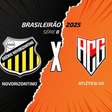 Novorizontino x Atlético-GO: onde assistir, escalações e arbitragem