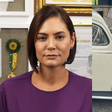 Capô de Fusca de Michelle Bolsonaro é revistado e ex-primeira-dama se irrita: 'Cabe um homem de 1,85m?'