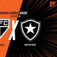 São Paulo x Botafogo: onde assistir, escalações e arbitragem