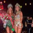 Virgínia é coroada rainha de bateria da Grande Rio e recebe faixa de Paolla Oliveira