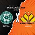 Coritiba x Criciúma: onde assistir, escalações e arbitragem