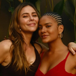 Vale Tudo: Paolla Oliveira de marrom e Bella de vermelho em festa