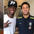 Neymar reage após Vini Jr. assumir namoro com Virginia