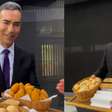 César Tralli ganha coxinhas e pão de queijo de Ana Maria Braga em despedida do 'Jornal Hoje'