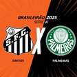 Santos x Palmeiras, AO VIVO, com a Voz do Esporte, às 19h30