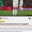 Jornal português detona Cristiano Ronaldo após expulsão: "Devia ter vergonha"