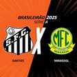 Santos x Mirassol: onde assistir, escalações e arbitragem