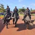 Policiais fazem patrulhamento em búfalos e viram atração turística em Marajó