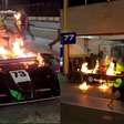 Piloto escapa de carro em chamas durante corrida no Paraná