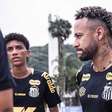 Neymar é preservado de treino do Santos e Tiquinho inicia tratamento