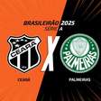Ceará x Palmeiras: onde assistir, escalações e arbitragem