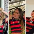 Karoline Lima e outras 'flaesposas' encaram 15 horas de voo para ver o Flamengo no Catar