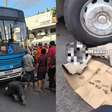 Acidente violento na zona norte deixa jovem mutilado debaixo de ônibus