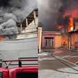 Incêndio de grandes proporções atinge galpão comercial na Zona Leste de SP