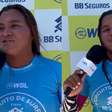 Na final de etapa da WSL, Juliana Santos se emociona ao falar da presença da avó
