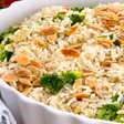 Receita leve e festiva de arroz de natal com brócolis