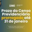 Prazo do Censo Previdenciário do PREVI-RIO é estendido para 31 de janeiro de 2026