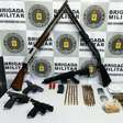 Operação da Brigada Militar apreende fuzil, drogas e arsenal pesado em área rural de Caxias do Sul