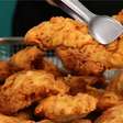 Frango frito crocante e sequinho igual ao do KFC para petiscar na sua festa de réveillon